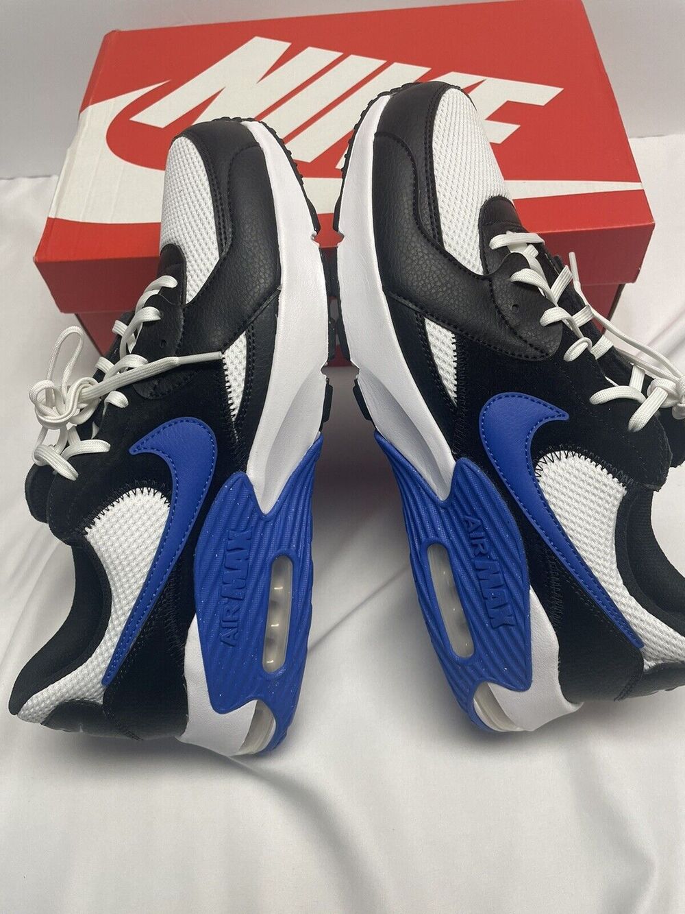 New NIKE Air Max Excee Size 11.5 Black / Blue/ White - Picture 6 of 12